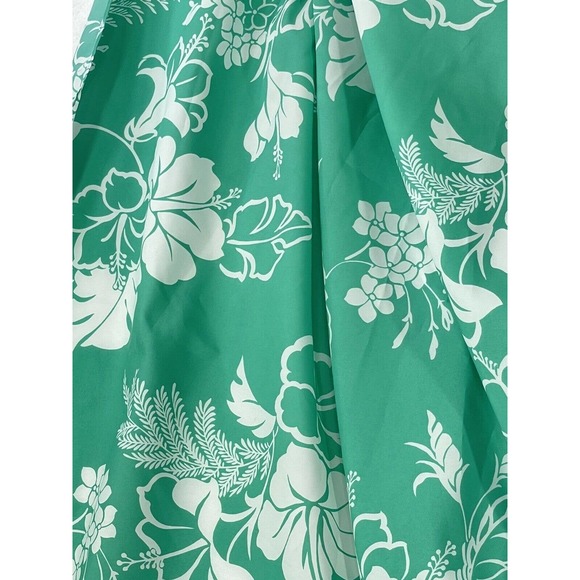 Vintage 70s - Hilo Hatties Pareau Mint Hibiscus Floral Dress - Original New Tags - Picture 15 of 15